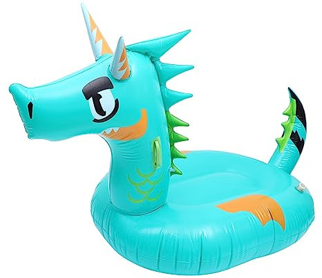 UPKOCH Adult Floating Bed Inflatable Dragon Shape Swimming Mat Portable Pool Party Decorations for Pool Inflatables