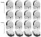 APACALI 16PCS Glass Balustrade Clamps 8-10mm, Stainless Steel Glass Clamps, Adjustable Glass Bracket Flat Back, Glass Clip Holder for Stair, Balustrade, Handrail, Window, Silver