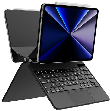 GKABXY Keyboard Case for iPad 10th Generation 2022 – Magic-Style Keyboard with Multi-Touch Trackpad – Floating Cantilever Stand – Magnetic Case for iPad 10.9 inch 10th Gen, Black
