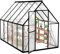 Froadp Serre en aluminium avec fondation 280 x 180 x 195 cm - Plaques creuses en polycarbonate de 4 mm - Résistant aux intempéries - Serre à tomates avec fenêtres - Pour jardin et élevage