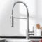 DERW Kitchen Tap with Pull-Out Sprayer, Kitchen Sink Tap with 2 Modes Spray, 360° Swivel Spout, Spring Design for Flexible Reach, Anti-Limescale Nozzle, Fit for UK Standard