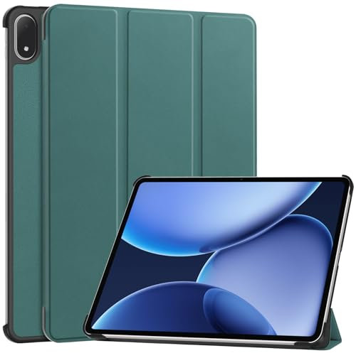 Custodia per OPPO Pad 4/Pad 4 Pro 13,2 2025/Oneplus Pad 2 Pro e OPPO Pad 3 Tablet in pelle PU con auto sleep/wake (verde)