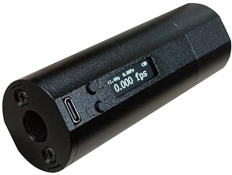 YIYADECO End Mounted Chronograph Bullet Speed Meter, Shooting Tester Pocket Chrony for PCP Airgun Velocity Measurement