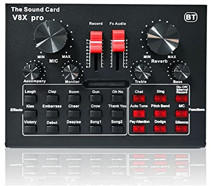 DJ Mixer Controller BM900 Microphone Microphone Home Outdoor Karaoke New Multi-function DJ10 Mixer Live Equipment for Streaming/Podcasting/Gaming, Phone, Computer(3)