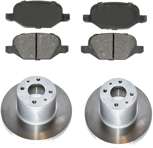 KIT FRENI POSTERIORI compatibile con Alfa Romeo 147 - DISCHI + PASTIGLIE OEM: FDB1349 | DDF067 |SOSTITUZIONE DIRETTA|BASSA POLVERE|SILENZIOSO