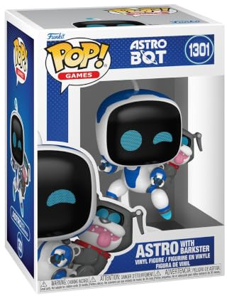 POP Funko Games: Astro Bot - Astro with Barkster | Offizieller Fanartikel und Merch - Vinyl Sammelfigur als Regal Deko - Geschenkidee zum Geburtstag für Fans und Sammler