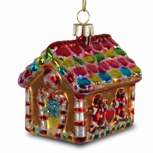 Sikora BS228 Lebkuchenhaus Christbaumschmuck Glas Figur Weihnachtsbaum Anhänger