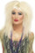 Smiffys 80er Trademark Krause Perücke, Blond, Stufig, Lang mit Pony