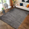 Carpettex Shaggy-Teppich, Hochflor, Wohnzimmer, Florhöhe 3 cm, einfarbig, Grau, 300 x 400 cm