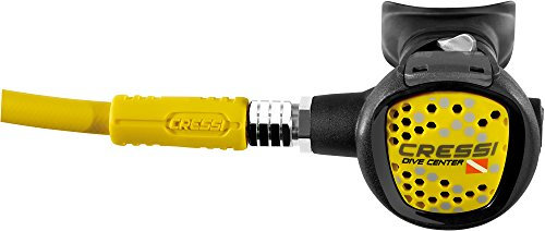 Cressi Octopus Compact Center Edition, Erogatore per Immersioni Unisex, Nero/Giallo, Taglia Unica