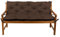 Gutekissen® Bankkissen, Sitzkissen, Rückenlehnen, Gartenkissen, Steppkissen, Doppelkissen, Sitzmöbel, Sitzbank-Kissen, Gartenschaukel, Gartenmöbel Law (110cmx50cmx50cm, Braun)