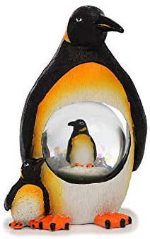 Euro Souvenirs Glitzerkugel Pinguin Schneekugel Tier Tiere Pinguine Schneekugeln