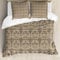 ABAKUHAUS viktorianisch Bettwäsche Set für Doppelbetten, Flora Barock Classy, Weicher Microfaserstoff Allegigeignet kein Verblassen, Warm Taupe Sand Braun