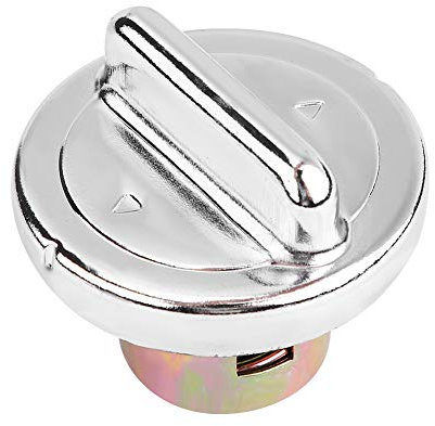 Tankdeckel, Chrom-Optik, Kraftstofftank-Deckel, Biker Deckel, Gewindedurchmesser 30mm, Deckel-Durchmesser 55mm, für Tankdeckel für GY6 Moped Scooter Tank