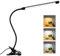 8W Reading Lamp Clip On Bed, Adapter Included, Flexible USB Desk Lamp with Cable, 3 Colour Changing & 10 Brightness, Bedside Reading Lamp, Clip Desk Light for Bedroom Office PC, Black