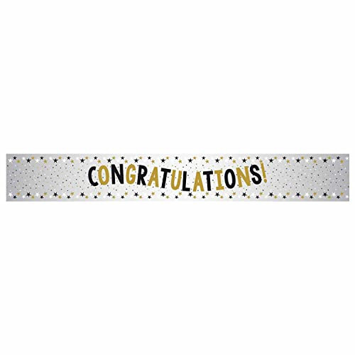 Amscan 9912408 Congratulations BSG Banner, mehrfarbig