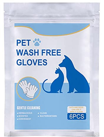 Enkomy Pet No Wash Glove,Guantes para El Aseo,Baño Y Aseo De Mascotas,Productos De Limpieza para Perros Y Gatos