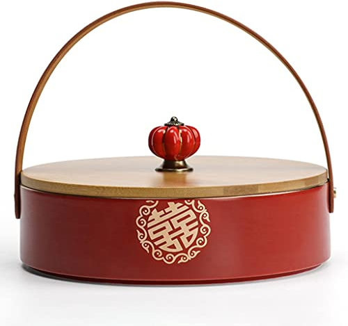 GTGX HK Obstschale Etagere Obstkorb 7 Zellen Getrockneter Obstkorb mit Deckel, gesunde Gourmet-Snackbox, Lebensmittelablage, großartig for Geburtstag, Thanksgiving, Weihnachten Obst Etagere Deko Korb