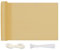 MEEYI Sichtschutz Balkon Sichtschutz 120x300cm, Balkonabdeckung Blickdichte Wind- und UV-Schutz Wetterfest 100% Privatsphäre Balkonsichtschutz mit Ösen, Nylon Kabelbinder und Kordel, Sandfarbe