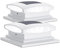 Siedinlar Lumiere Solaire Exterieur Lumières Solaires de Chapeau de Poteau Lampe LED Etanche pour Jardin Clôture 4x4 5x5 6x6 inch Poteau en bois Lot de 2 - Blanche