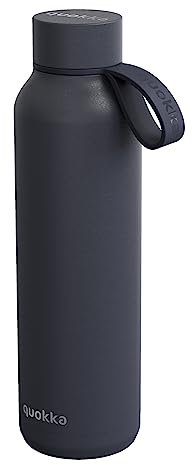 QUOKKA BOTELLA TERMO ACERO INOXIDABLE SOLID CON COLGADOR SLATE 630 ML