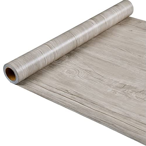 Papel pintado autoadhesivo de vinilo ligero de imitación de madera para muebles de cocina, gabinetes, estantes de mesa, aparador, cajón armario, calcomanía 40CMX3M