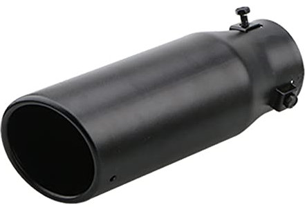 Endrohr Auspuff Blende Auspuffrohr,MoreChioce Edelstahl Auspuffblende Endrohr Auspuffblende Endrohrblende Rund Sportauspuff Auspuff Blende Endrohrblende 63mm-76mm,Schwarz