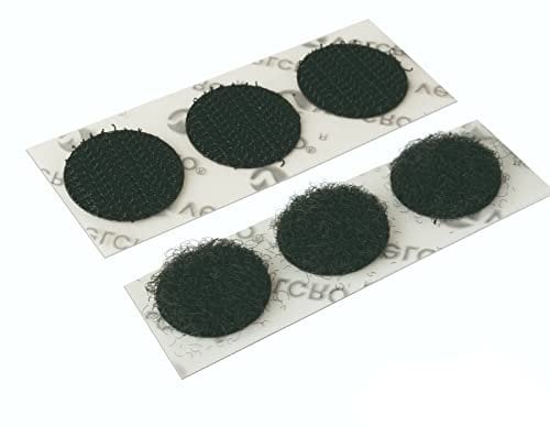 Velcro® Brand Black Stick On Coins Choice of Hook & Loop 22mm, Sticky Dots Double Sided Adhesive Pads, Sticky Coins, Strong Adhesive Dots (Hook & Loop, 20 Coins)