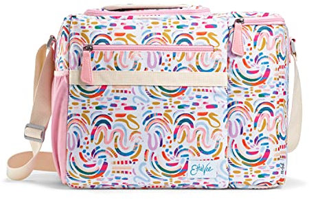 Fit & Fresh Foundry Soft Cooler - Insulated, Leak Proof Carrier, 24 Can, 2 Bottle Wine Holder, Tote Bag for Travel, Beach and Picnic