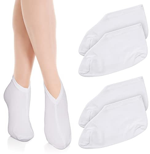 Sibba 2 Paar feuchtigkeitsspendende Socken über Nacht kosmetische feuchtigkeitsspendende Socken für Damen und Herren Lotion-Socken Spa über Nacht absorbiert für trockene rissige Füße