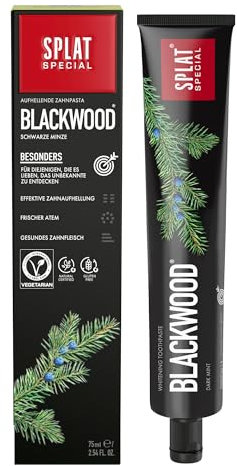 SPLAT® Special Blackwood Activated Charcoal Whitening Toothpaste | Suitable for Vegetarians, SLES Free 75g