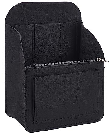 WADORN Filz-Rucksack-Organizer-Einsatz, Rucksack-Umhängetasche Mit Mehreren Taschen, Innenform, Multifunktionale Tasche In Tasche, Reiserucksack-Einsatztaschen-Organizer, 19.5x12x26.5 cm, Schwarz