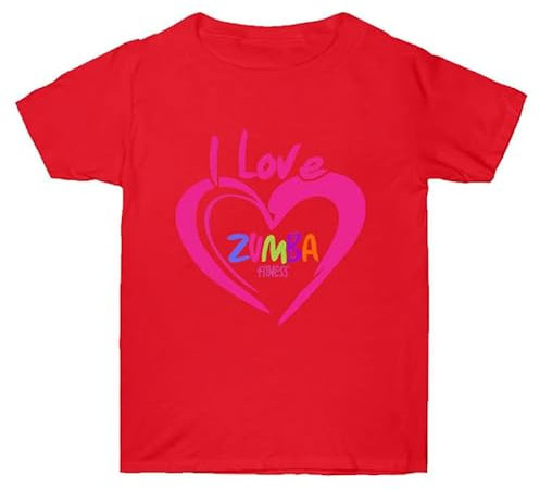 Unisex Zumba Training Kleidung Liebe Druck Mode Lässig Rundhalsausschnitt T-Shirt Zumba Klasse Fitness Kurze Hülse Top I Love Zumba Bedrucktes T-Shirt