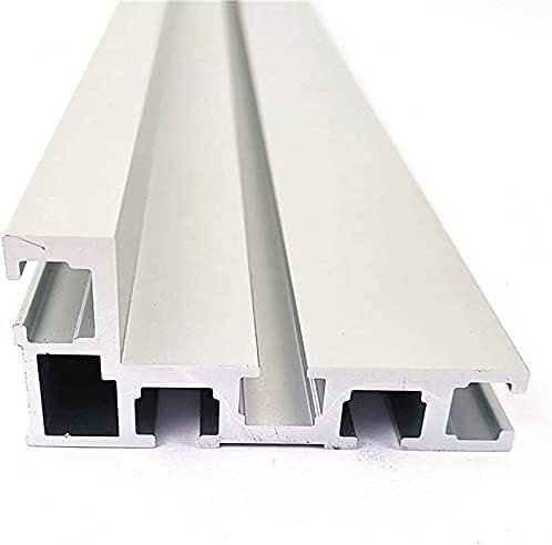 T - Riel de inglete de ranura T, 75 rieles tipo T, ranura en T de aluminio, barandilla de inglete de ranura en T, sierra circular de mesa para carpintería, mini-T para montaje en valla (1200 mm)
