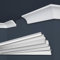 MARBET DESIGN - Modanature decorative in polistirene XPS, colore bianco, da soffitto (angolo interno ed esterno, E-12)
