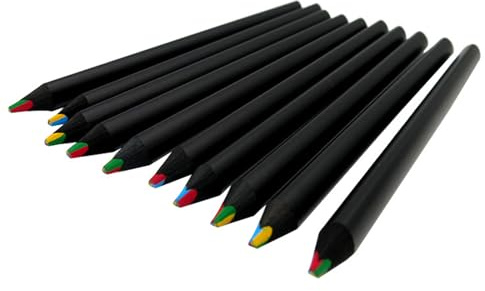 Hoshisea 12 Stück Malstifte, Buntstifte Set, Regenbogenstifte, Holzstifte, Ideal für Bastelarbeiten, Schule, Scrapbooking