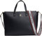 Tommy Hilfiger Damen Umhängetasche Fresh Satchel mit Reißverschluss, Blau (Space Blue), Einheitsgröße