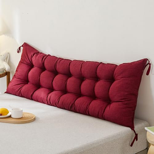 MZYZPPBD Rückenlehne Bett Kissen Lesekissen Für Bett Sofa Bequem Und Weich Lendenkissen Kopfstütze Fürs Bett Kopfteil Mit Abnehmbarem Bezug Für Schlafzimmer Mit Tatami-Sofa,D,200 x 10 x 50 cm