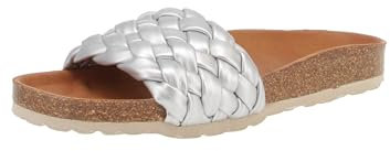 VERBENAS 330079-V0271 Rica - Damen Schuhe Pantoletten - Metal-Plata, Größe:38 EU