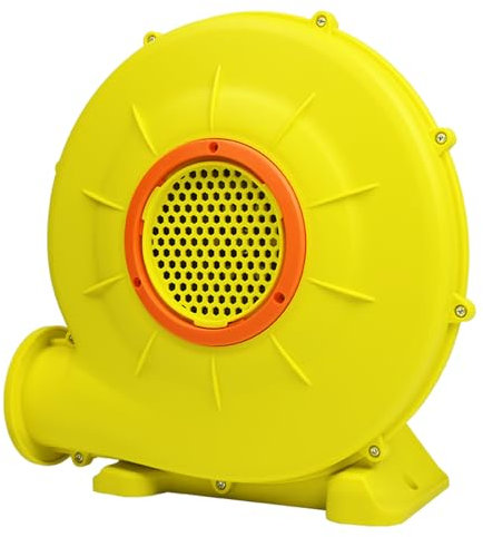 FIVMEN 750W Elektrische Gebläse Luftpumpe für Hüpfburg Luftgebläse Ventilator Turbolüfter mit Griff und Großem Boden Tragbar Dauergebläse Windmaschine für Aufblasbare Spielzeuge