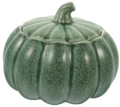 COLLBATH Bol Céramique Forme De Citrouille Avec Couvercle Pour Soupes Ragoûts Et Stockage De Capacité Décoratif Pour Maison Fêtes