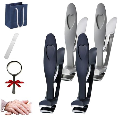 Nagelmeister Pro, Nagelknipser,Ergonomischer Zehennagelknipser,Nagelschneider Für Senioren Fingernägel Fußnägel (4 Stück)