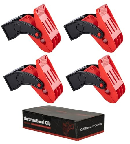 1 set Autowasch-Fußmattenklemmen - Robuste Automatten-Clips, Wandmontierte Autoteppich-Reinigungswerkzeuge | Rutschfeste Automatten-Aufhänger aus Edelstahl, Bodenmatten-Clips Halter für robuste Matten