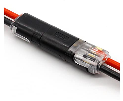 CXVFY 10 stücke 2P feder connector draht mit kein Schweißen Nein Schrauben Schnellverbinder Kabelklemme Klemmenblock 2 Way einfach kompatibel mit -Streifen