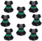 VallisCo 8 PCS Deck Blocks, Tuff blocks Deck Foundation with Stone Accessories & Rubber Pads, Adjustable Deck Support Pedestal(3.54 to 4.65) - Deck Footings without Digging, Perfect for Outdoor Wood
