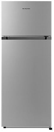 Aspes Frigorífico Cíclico 2 Puertas Inox AF145501EX. Capacidad 206 Litros, Puerta Reversible, Bajo Nivel Sonoro, Eficiencia Energética Clase E