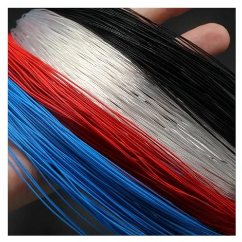 Wire and cable 2/5/10/20/50M Single Core PTFE Wire FEP Insulation Silver Plated High Purity OFC Copper Cable HiFi Audio Speaker Headphone Line Twisted pair shielded cable(Clear,2 METERS_30AWG 0.06MM)