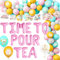 LaVenty Tea Party Decorations Tea Party Decorations Backdrop Balloon Garland Arch Cutout Banner Floral Teapot Balloons Banner