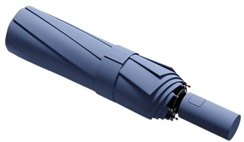 QILIXIANGXUWEI Sombrilla Plegable Automática De 24 Varillas(HazeBlue)