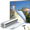 Laputaqua Film Miroir pour fenetr 40 x 200cm Anti UV Anti Regard avec Kit de Pose Film occultant Fenêtre Bon Effet Miroir Protection de la Vie privée pour Maison Bureau Magasin (Argenté, 40X200(cm))